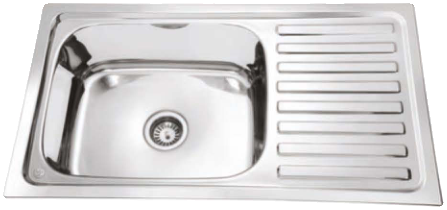 Single Bowl with Drain Board (C857372)
